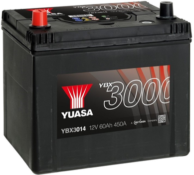Автомобильный аккумулятор Yuasa 12V 60Ah SMF Battery Japan YBX3014 (1) (YBX3014)