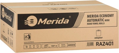 Ręczniki papierowe Merida Economy Automatic Mini jednowarstwowe w roli z adaptorem 137 m 11 szt Zielone (5908248111111)