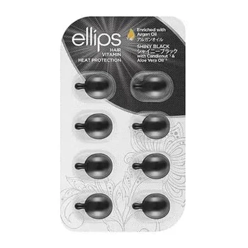Вітаміні для волосся "Нічне сяйво" з фундуком і маслом алое вера Ellips Hair Vitamin