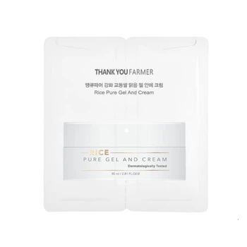 Крем-гель з екстрактом рису Thank You Farmer Rice Pure Gel and Cream 2 мл