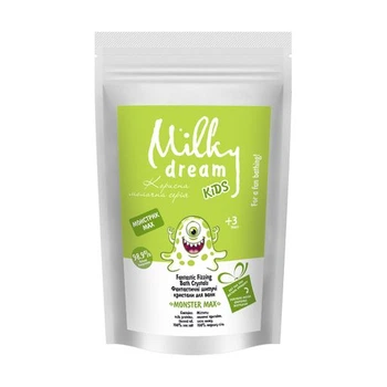 Дитяча шипуча ароматна морська сіль для ванни Milky Dream Kids дойпак Монстрік Мах 300 г