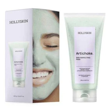 Охолоджувальна ліфтинг маска Hollyskin Skin Perfecting Mask Artichoke для боротьби з набряками 250 мл