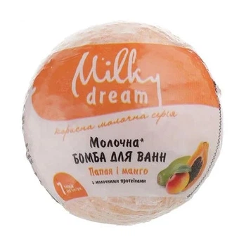 Бомбочка для ванни Milky Dream Папая і манго 100 г