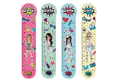 Закладки пластиковые для книг 4 шт. Girl Cool for school