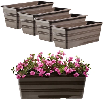 Zestaw donic balkonowych Kadax Catí 40 cm Brązowe 4 szt (K10183)