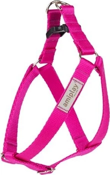 Регульовані шлейки для собак Amiplay Samba M Рожеві (5907563302471)