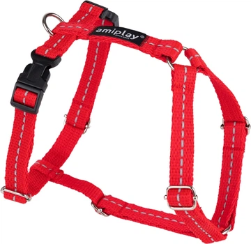 Шлейки для собак Amiplay Reflective Guard M Червоні (5907563306349)
