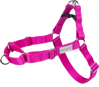 Шлейки для собак Amiplay Samba Easy Go M Рожеві (5907563278820)