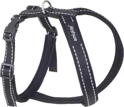 Шлейки для собак Amiplay Reflective Grand Soft S Чорні (5907563226241)