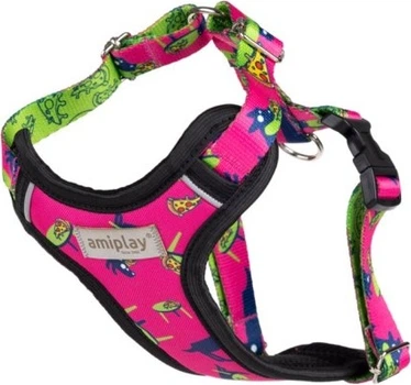 Шлейки для собак Amiplay Amik Discovery PizzaDog S (5907563309852)