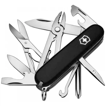 Ніж складаний, мультитул Victorinox Deluxe Tinker (91мм, 17 функцій), чорний 1.4723.3