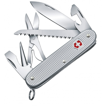 Ніж складаний, мультитул Victorinox Farmer X Alox (93мм, 10 функцій), сріблястий 0.8271.26