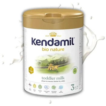 Органічна дитяча суміш Kendamil BIO NATURE HMO+ 3 (Organic) на цільному коровʼячому молоці для дітей від від 10 до 36 місяців, 800 г