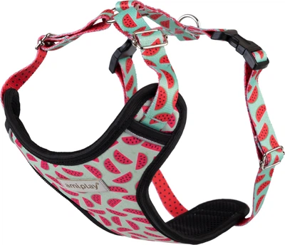 Шлейки для собак Amiplay BeHappy Discovery Watermelon L (5907563297937)