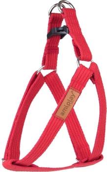 Регульовані шлейки для собак Amiplay Cotton L Червоні (5907563223608)