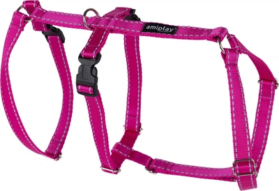 Шлейки для собак Amiplay Reflective Safety L Рожеві (5907563306561)
