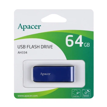 USB флеш-накопичувач Apacer AH334 64gb Синій