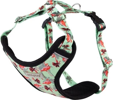 Шлейки для собак Amiplay BeHappy Discovery Flamingo L (5907563297951)