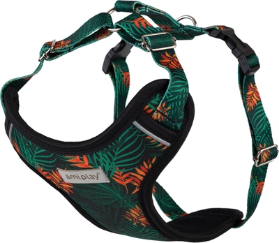Шлейки для собак Amiplay BeHappy Discovery Jungle L (5907563297975)