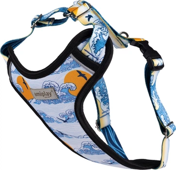 Szelki dla psów Amiplay BeNature Discovery Waves M (5907563304284)