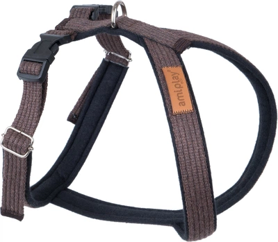 Szelki dla psów Amiplay Cotton Grand Soft XXL Brązowe (5907563231351)