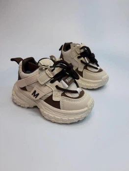 Кроссовки для девочки Fashion 2501 beige беж р. 23-14 см