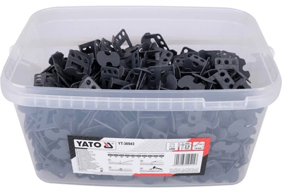 Система вирівнювання плитки Yato YT-36943 кліпси рамки Y 2 мм 500 шт (5906083125157)
