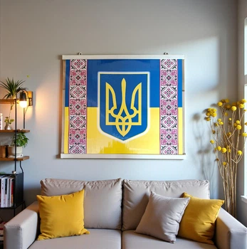 Електричний інфрачервоний обігрівач картина для обігріву Вишиванка 63x50 см
