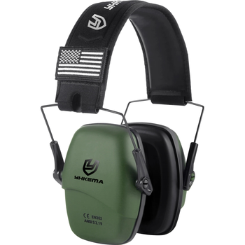 Защитные пассивные наушники для стрельбы YHKEMA green