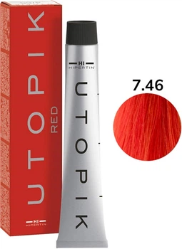 Крем-краска для волос HI Hipertin Utopik 7/46 красный медный блонд 60 мл (8430190013689)