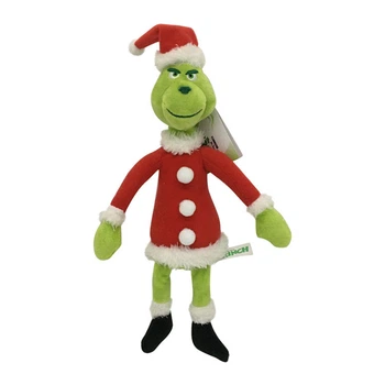 Мягкая игрушка Гринч Grinch в костюме Санты 30 см