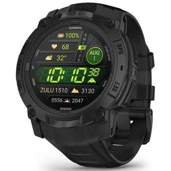 Смарт-годинник Garmin Instinct 3 50mm AMOLED Tactical Edition Black with Black Band (010-03020-50) Refurbished