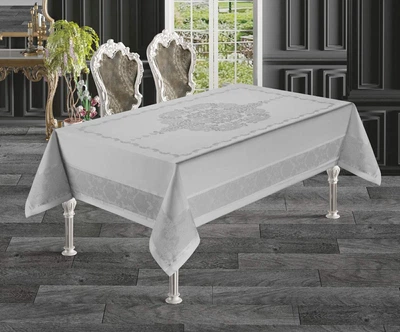 Скатертина Maison Royale 120093384 Поліестер Сірий