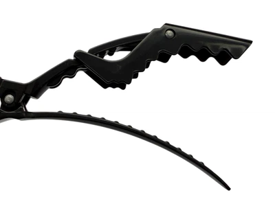 Зажим для волос «Крокодил» пластиковый (чёрный) Zauber-manicure 06-091B-10