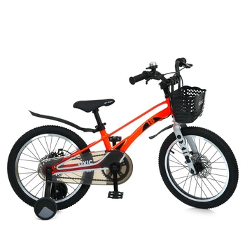Детский велосипед Profi Oxic 18 дюймов магниевый с корзиной MB 18OXIC NEON ORANGE