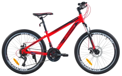 Велосипед горный подростковый Crossride Skyline 2.0 24 дюйма, рама 11" (Красный)