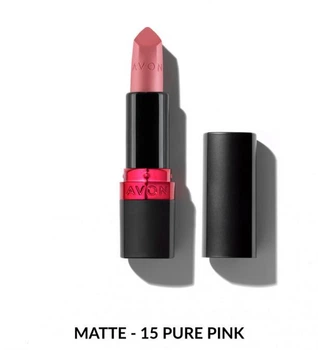 Зволожуюча матова помада губна Avon Ультра Ніжний Ліловий-Pure Pink 3.6г (70726488)
