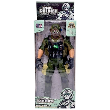 Игровая фигурка Солдат. JUNGLE WAR, 31 см, ЗЕЛЕНЫЙ (ВИД 4) RS 89101F3