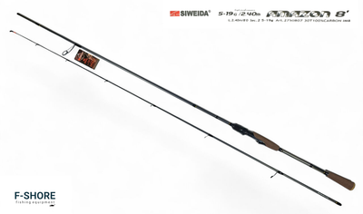 Спінінг карбоновий для хижої риби Siweida Amazon 5-19g 2.4 m (2750807)