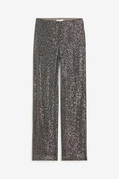 Жіночі штани H&M 211059-3 M(170/80) серебристий 2110590004