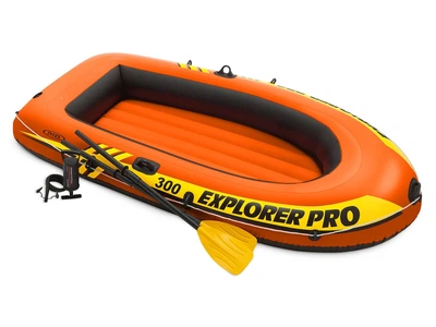 Човен Explorer PRO 300 комплект весла + насос 244 x 117 x 36 см INTEX 58358