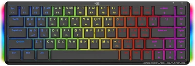 Клавиатура беспроводная Proove Gaming AFK Bluetooth/Wireless/USB Ukraine Layout Black (647440001)