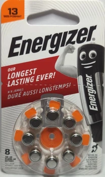 Батарейка ENERGIZER 1.45V ZA 13 PR48 для слуховых аппаратов цена за блистер (8шт)