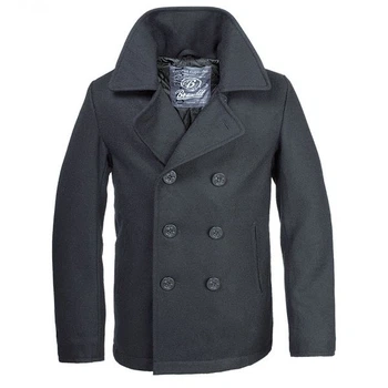 Бушлат Brandit Pea Coat L BLACK Чорний (3109.2)