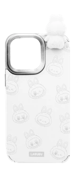 Чохол силіконовий LABUBU Leather для iPhone 16 Pro White