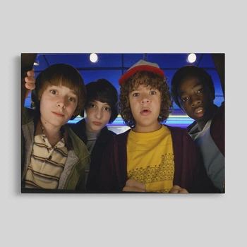 Інтер'єрна картина Дивні Дива, головні персонажі, Stranger Things, 26×42 см (id4358)
