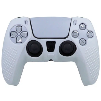 Силиконовый чехол Honson для джойстика PS5 Dualsense белый