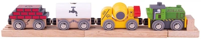 Pociąg drewniany Bigjigs Rail Construction Train (0691621004975)