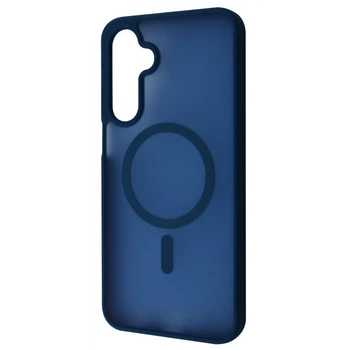 Чехол панель силиконовый матовый WAVE Premium Matte Color Case with Magnetic Ring MagSafe для Samsung Galaxy S25 FE (SM-S731B) midnight blue