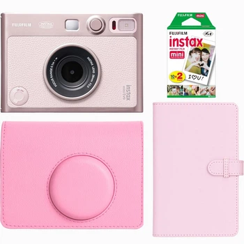 Набор камера моментальной печати Fujifilm Instax Mini Evo Hybrid Gentle Rose + чехол + фотопленка 20 шт + фотоальбом 108